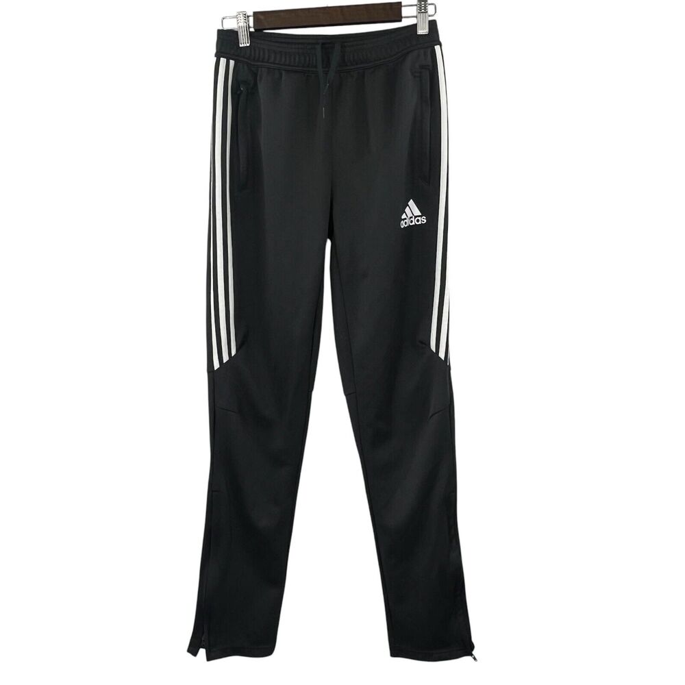 Adidas Tiro 21 Track Pants Kids Unisex Size XL Ankle Zip Running Climacool Black